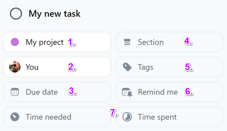 Task details